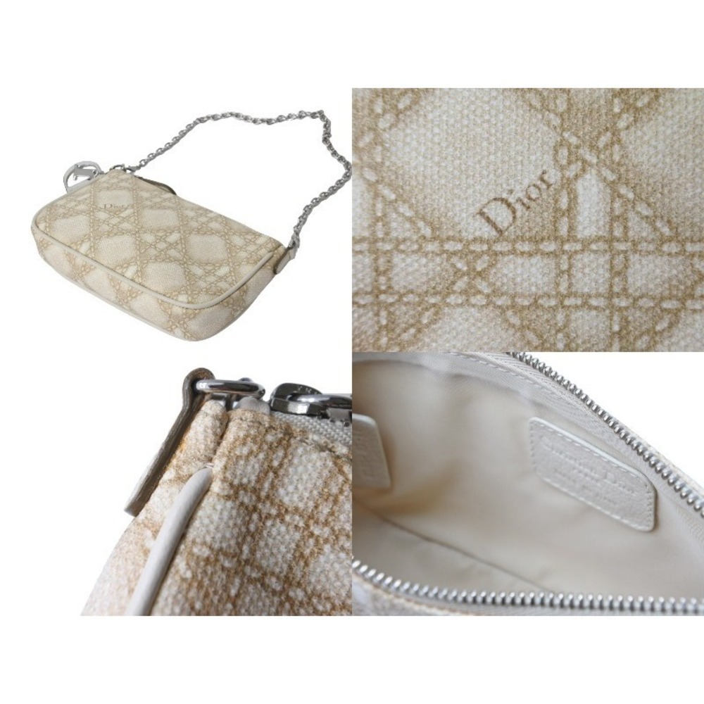 Christian Dior Handbag Pouch Beige Tan - Picture 9 of 10